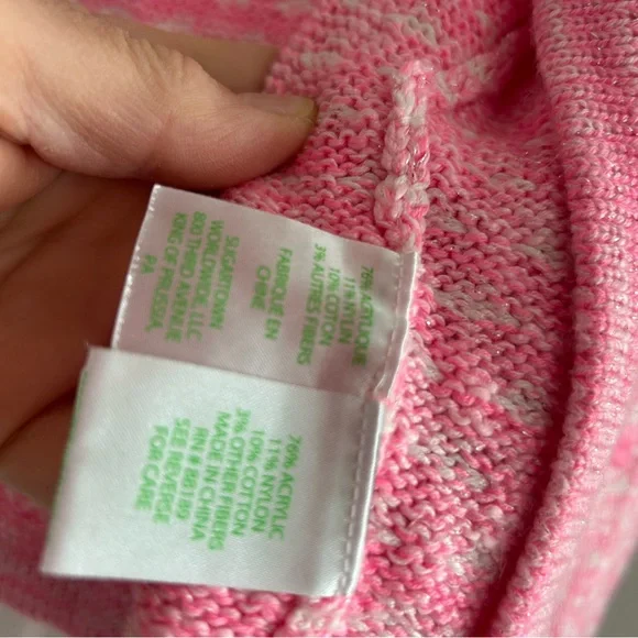 Lilly Pulitzer Pink and White Sweater - Picture 3 of 3